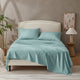 Natural 100% Cotton Breathable Solid 4 Pieces Sheet Set