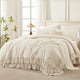 Shabby Chic Ruffle Comforter Set 3 Pieces