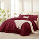 Shabby Chic Ruffle Comforter Set 3 Pieces
