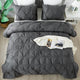 Cute Soft Pinch Pleat  Comforters Bedding Set
