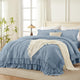 Shabby Chic Ruffle Comforter Set 3 Pieces