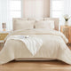 Litanika 7 Piece Boho Tufted Bed in a Bag Set, All Season Fluffy Lightweight Complete Bedding with Comforter Sheets Pillowcases and Shams