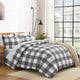 Checkered Comforter Plaid Gingham Bed Set