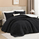Fleece Sherpa Jacquard Comforter Set