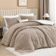 Fleece Sherpa Jacquard Comforter Set