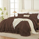 Shabby Chic Ruffle Comforter Set 3 Pieces