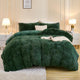 Heavy Faux Fur Plush Comforter Set