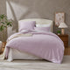 Natural 100% Cotton Breathable Solid Duvet Cover Set