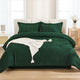 Litanika 7 Piece Boho Tufted Bed in a Bag Set, All Season Fluffy Lightweight Complete Bedding with Comforter Sheets Pillowcases and Shams