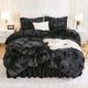 Litanika Comforter Set, Winter Soft Plush Velvet Faux Fur Bedding Comforters Set